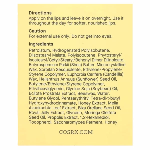 CosRx, Lip Sleep, Propolis Lip Sleeping Mask, 0.70 oz (20 g) - Image 4