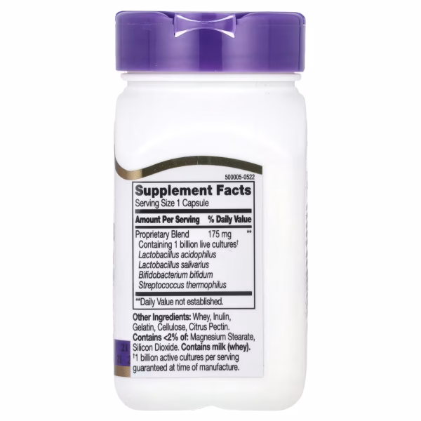 21st Century, Acidophilus Probiotic Blend, 100 Capsules - Image 3
