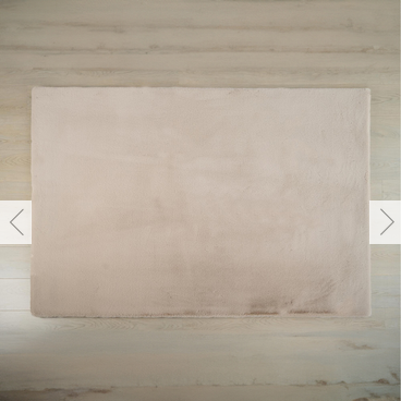 Deluxe Rabbit Faux Fur Rug - Biscuit / 140cm - Image 4